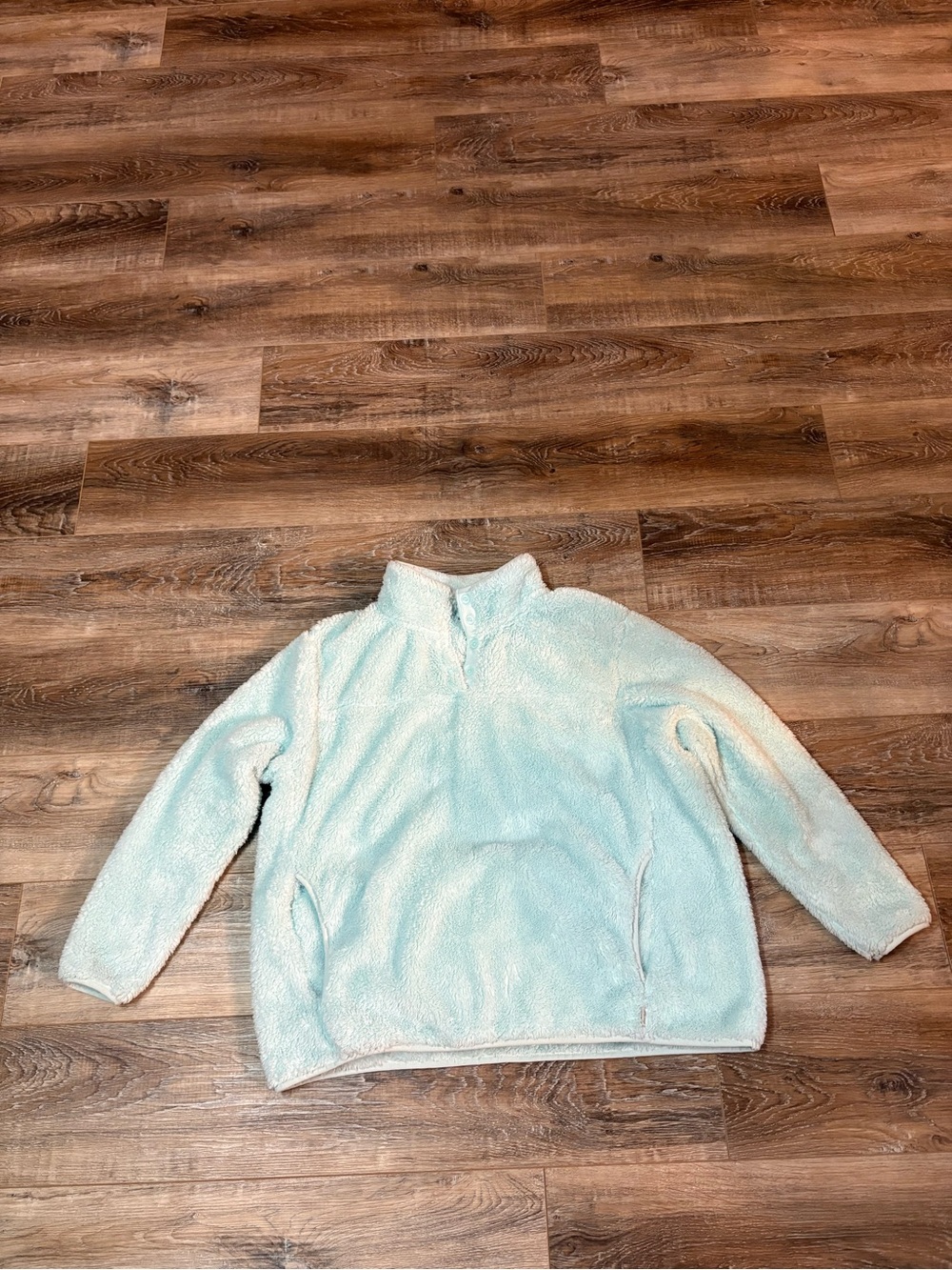 Eddie Bauer Cozy Plush Half-Zip Jacket - Light Aqua